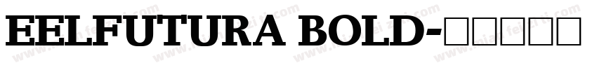 EELFUTURA BOLD字体转换